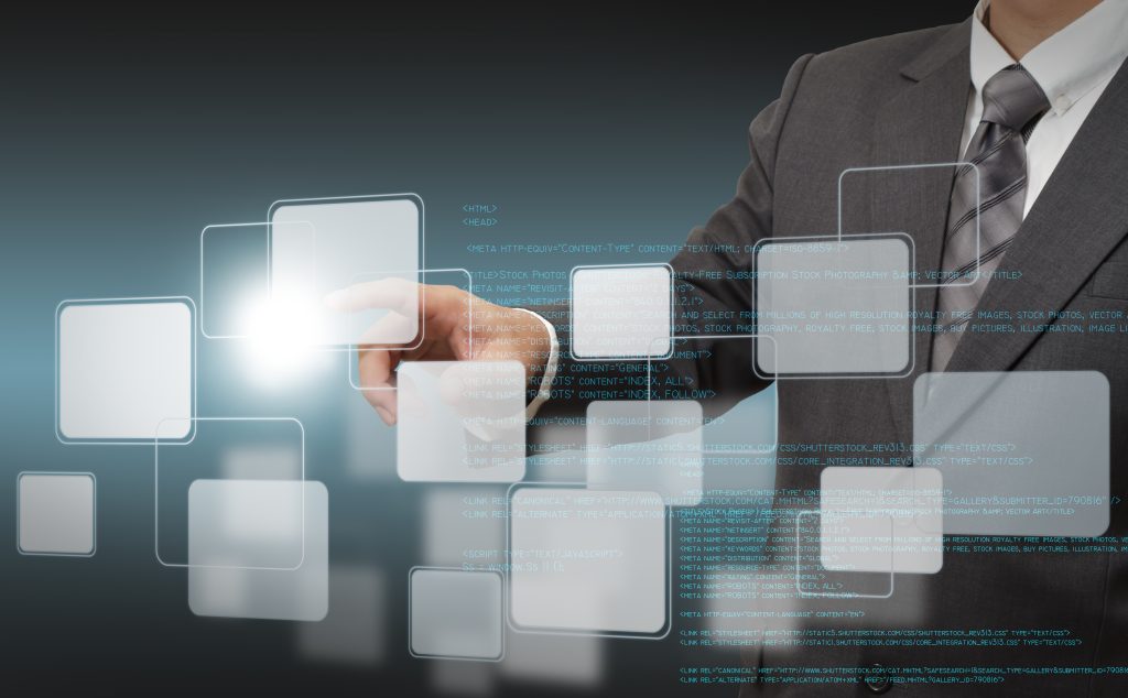 businessman push buttons and source code - Marketing for Older Folks AWeber autoresponder dashboard for building your own email list