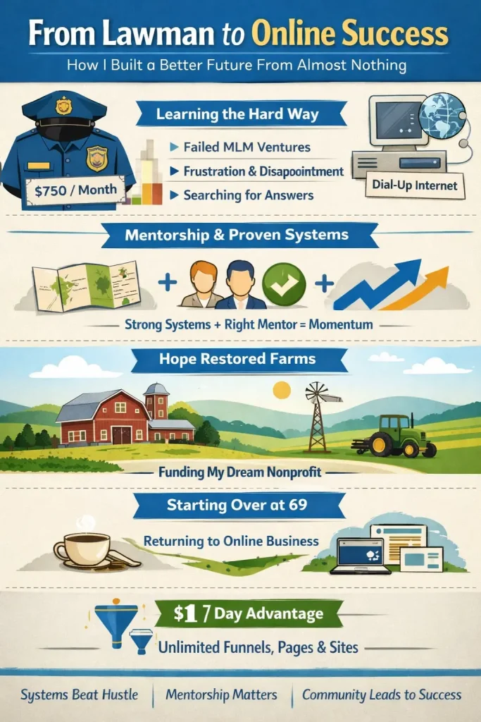 online business success stories infographic