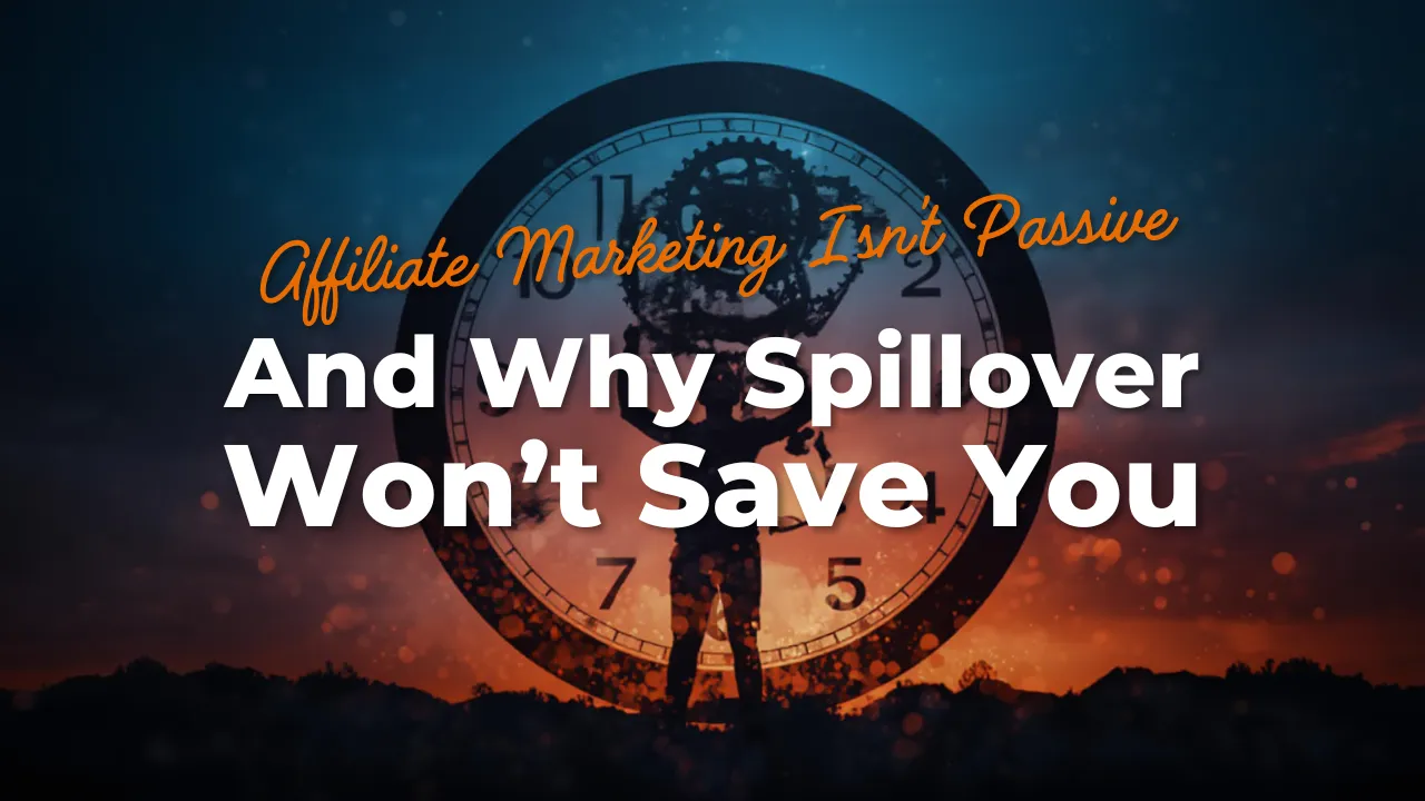 Affiliate Marketing Isn’t Passive - And Why Spillover Won’t Save You